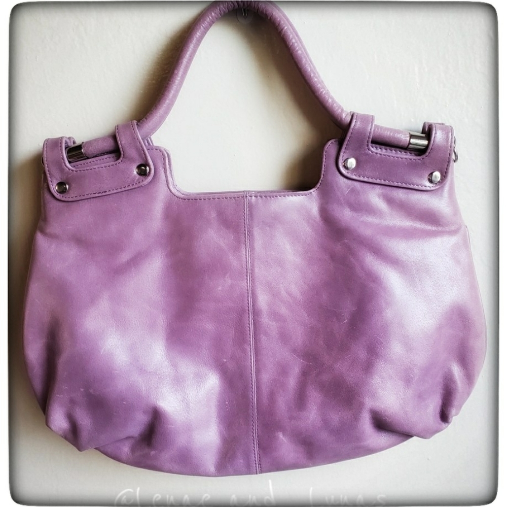 Latico New Jersey Leather Bag Lavender Purple EUC
